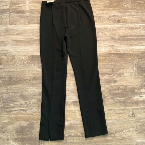 Zara Hi Rise Legging Black Zippered Waist Womens Size Medium - Picture 4 of 5